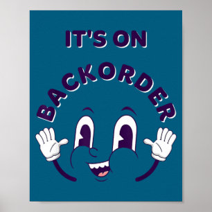 Het is op achterstand grappige zegswijze glimlach poster