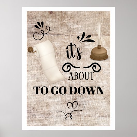 Het is op het punt om naar beneden te gaan. poster (Voorkant)