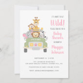 Het is op het punt Wild Safari Baby Girl Shower te Kaart (Voorkant)