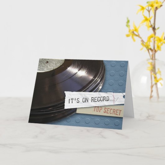 Het is op record verjaardagsfeest wenskaart kaart (Gele Bloem)