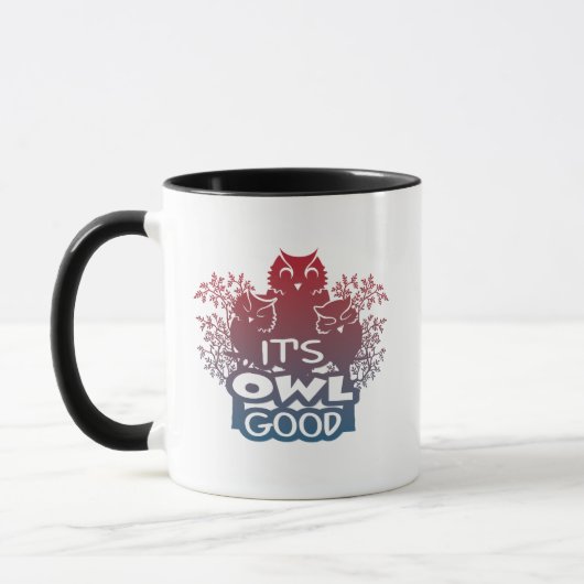 Het is Owl Good Funny Mug Mok (Links)