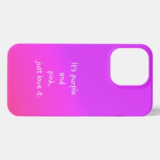 Het is Paarse en roze, hou gewoon van het telefoon iPhone Hoesje (Achterkant horizontaal)