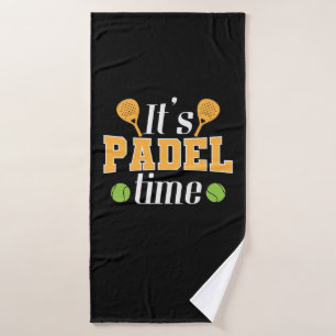 Het is Padel Time Tennis Sport Badhanddoek