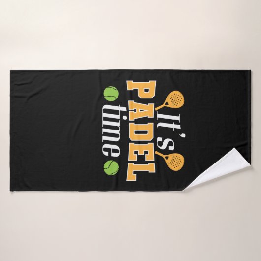 Het is Padel Time Tennis Sport Badhanddoek (Badhanddoek)
