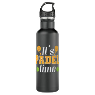 Het is Padel Time Tennis Sport Waterfles