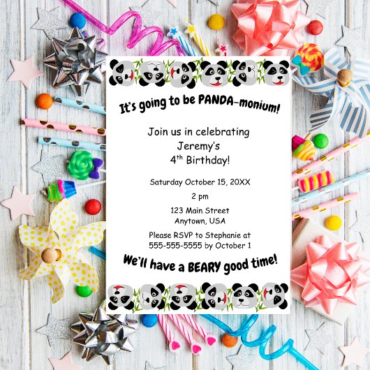 Het is Panda-monium Kaart