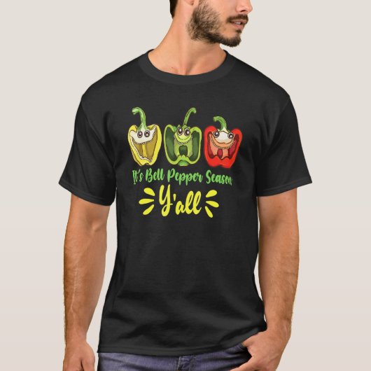Het Is Paprikaseizoen Yall Moestuinier T-shirt (Voorkant)