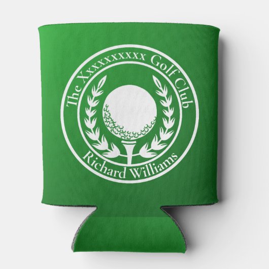 Het is Par T-shirt Time Golf Club Naam Eigen Naam Blikjeskoeler (Achterkant)