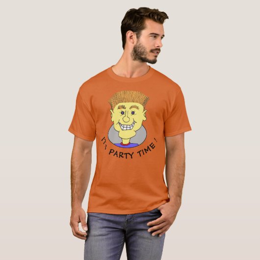 HET IS PARTIJTIJD! T-SHIRT (Voorkant volledig)