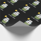 Het is Party Thyme Funny Herb Pun Dark BG Cadeaupapier (Hoek)