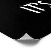 Het is Party Thyme Funny Herb Pun Dark BG Poster (Hoek)