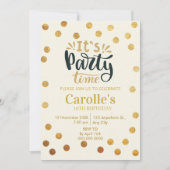 Het is Party Time Simple Birthday Kaart (Voorkant)