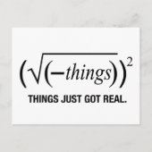 het is pas echt geworden briefkaart (Voorkant)