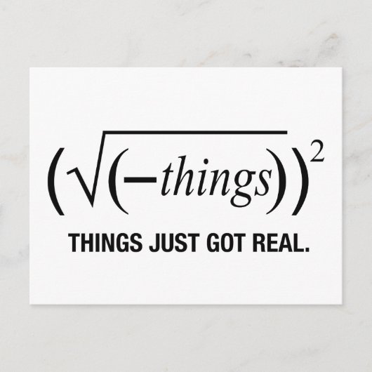 het is pas echt geworden briefkaart (Voorkant)