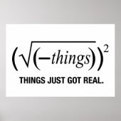 het is pas echt geworden poster (Voorkant)