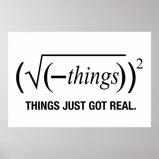 het is pas echt geworden poster (Voorkant)