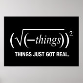 het is pas echt geworden poster (Voorkant)