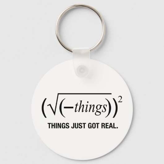 het is pas echt geworden sleutelhanger (Voorkant)