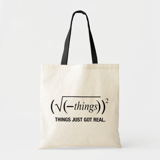 het is pas echt geworden tote bag (Voorkant)