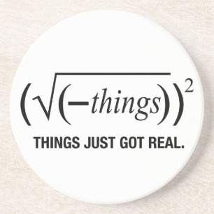 het is pas echt geworden zandsteen onderzetter