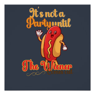 Het is pas een feestje als de winnaar uitkomt perfect poster