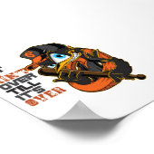 Het Is Pas Voorbij Als Het Voorbij Is Baseball Mot Poster (Hoek)