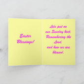 Het is Pasen kaart (Binnen)