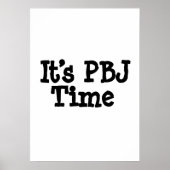 Het is PBJ-tijd Poster (Voorkant)