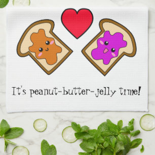 Het is Peanut-Butter-Jelly Tijd! Theedoek