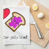 Het is Peanut-Butter-Jelly Tijd! Theedoek (Quarter Fold)