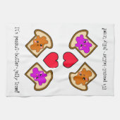 Het is Peanut-Butter-Jelly Tijd! Theedoek (Horizontaal)
