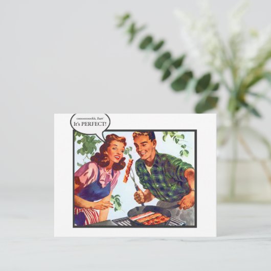 "Het is perfect!" Briefkaart (Staand voorkant)