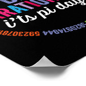 Het is Pi Day 3.14 Wiskunde Teacher Boys G Poster (Hoek)