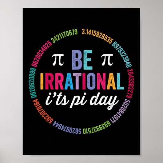 Het is Pi Day 3.14 Wiskunde Teacher Boys G Poster (Voorkant)