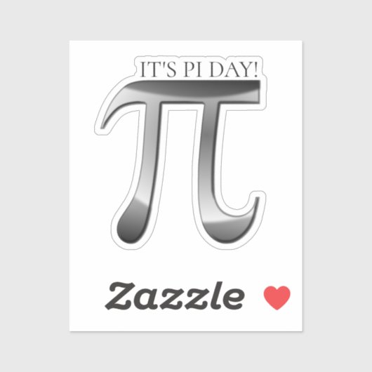 Het is Pi Day! Sticker (Vel)