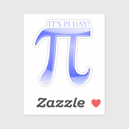 Het is Pi Day! Sticker (Vel)