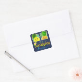 Het is Pineappley Vrijdag - Punny Garden Square St Vierkante Sticker (Envelop)