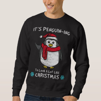 Het is pinguïn-ing om een partij als Kerstmis te z Trui