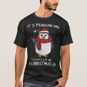 Het is Pinguïn-kerst T-shirt (Voorkant)