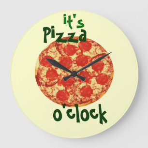 Het is Pizza O-klok klok
