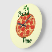 Het is Pizza Time Clock Grote Klok (Hoek)