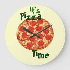 Het is Pizza Time Clock Grote Klok