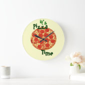 Het is Pizza Time Clock Grote Klok (Huis)
