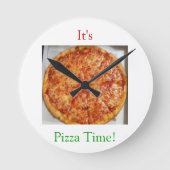 Het is Pizza Time. Ronde Klok (Voorkant)