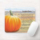 Het is pompoentijd - pompoen gedicht muismat (Met muis)