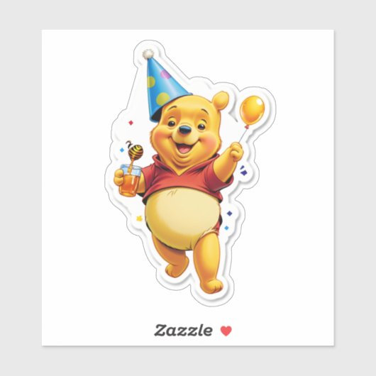 Het is Pooh's Feesttijd! Sticker (Vel)