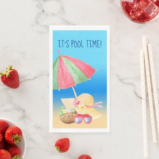 Het is Pool Time Servet (Insitu)