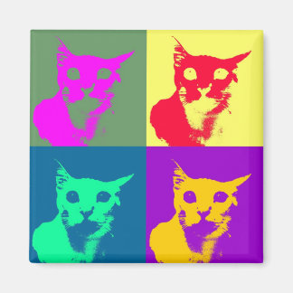 Het is Pop-art Lance op een funky koelkastmagneet! Magneet