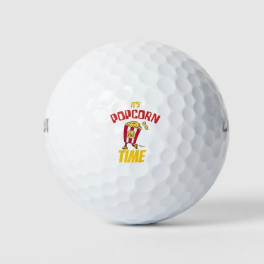 Het is Popcorn Time Funny Golfballen (Voorkant)