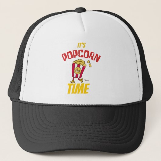 Het is Popcorn Time Funny Trucker Pet (Voorkant)